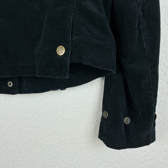 Johnny Was Embroidered Corduroy "Yellow Rose of Texas" Jacket Size XS Black Boho - Picture 6 of 12